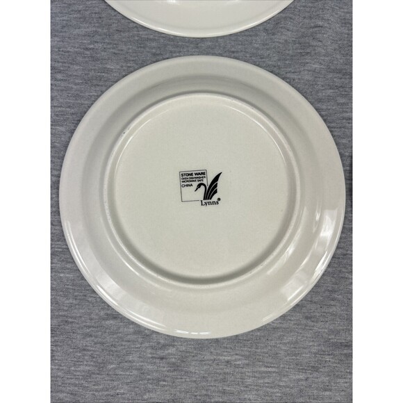 CHRISTMAS TREE Plates, 4 Small 7.5”, Stone Ware, Lynn’s, Vintage - Picture 9 of 16